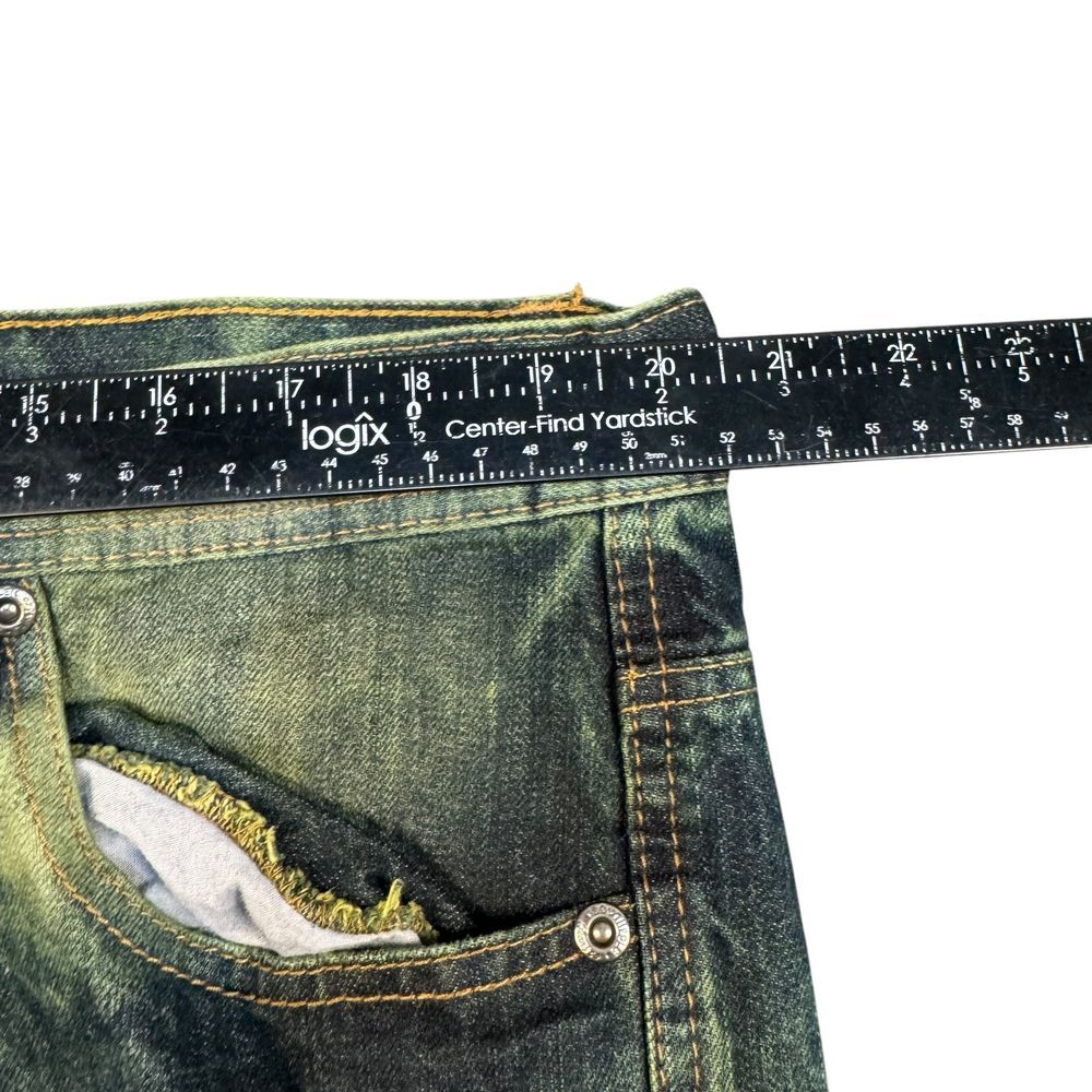 Vintage Southpole‎ Jeans Mens 40x32 Y2K Distressed Acid Vintage Skater Baggy - Picture 9 of 11